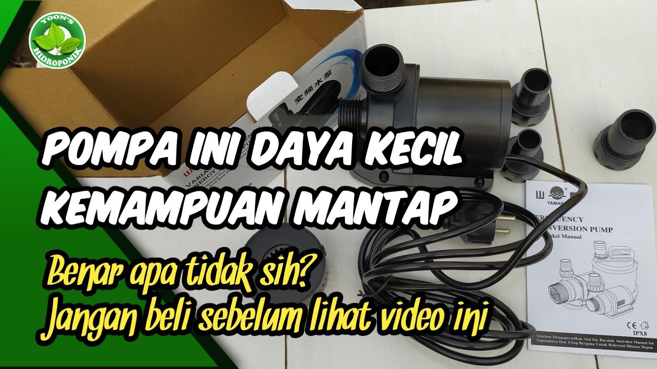 Review pompa yamano ac t3800 daya kecil kemampuan maksimal cocok untuk hidroponik atau kolam koi