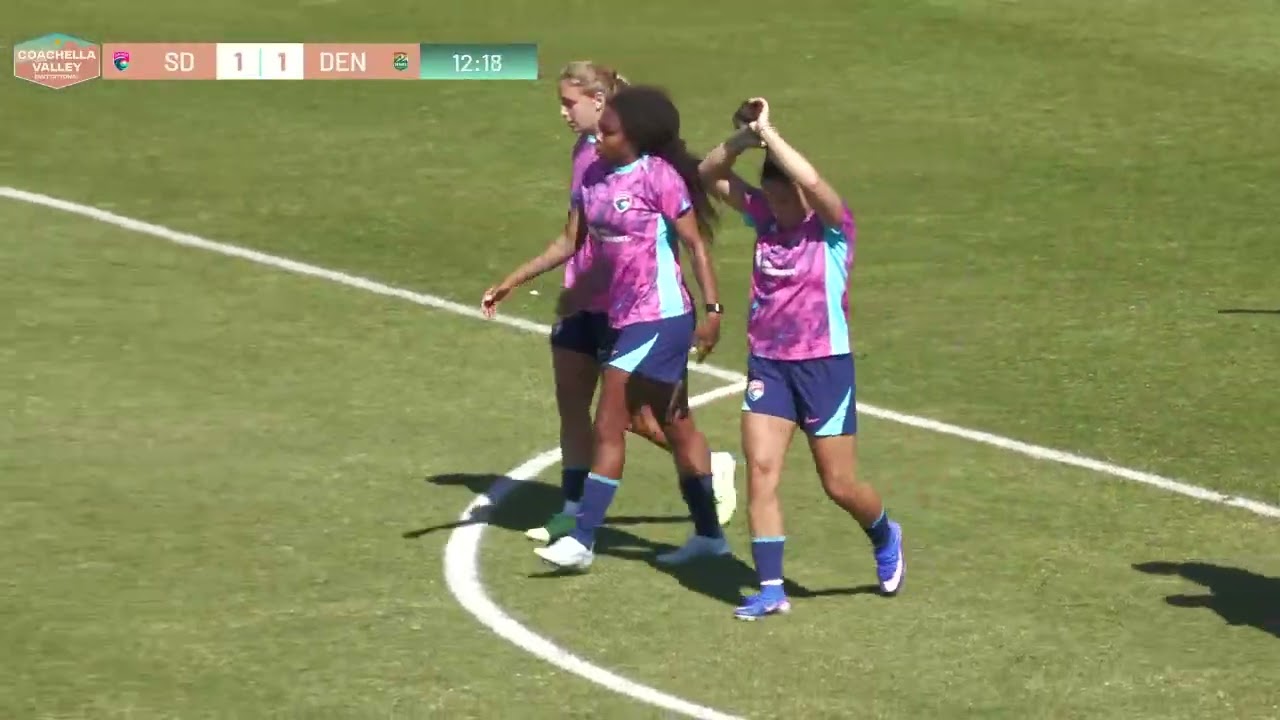Ludmila Scores First Wave FC Goal vs. Denver Summit at Coachella Valley Invitational