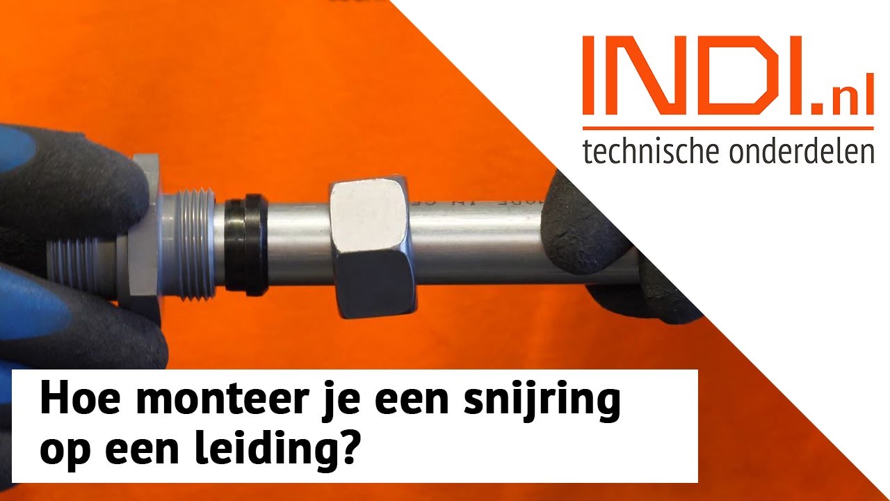 Hoe monteer je een snijring op een leiding?