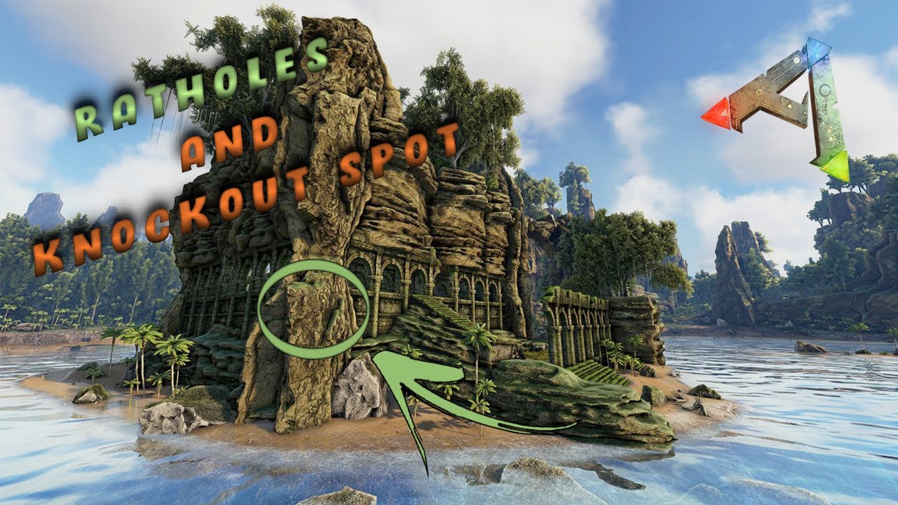 Hidden Rat Holes & Knockout Spot On The Center (Ark Survival Evlolved)!