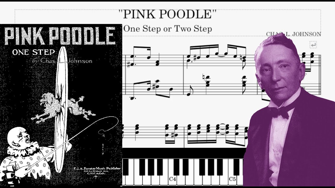 Pink Poodle Rag (1914) Piano - Charles Leslie Johnson (Sheets Tutorial Piano score)