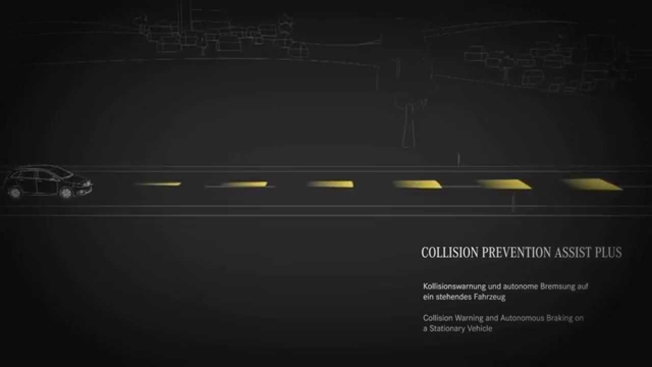 Mercedes Benz Collision Prevention Assist Plus Animation