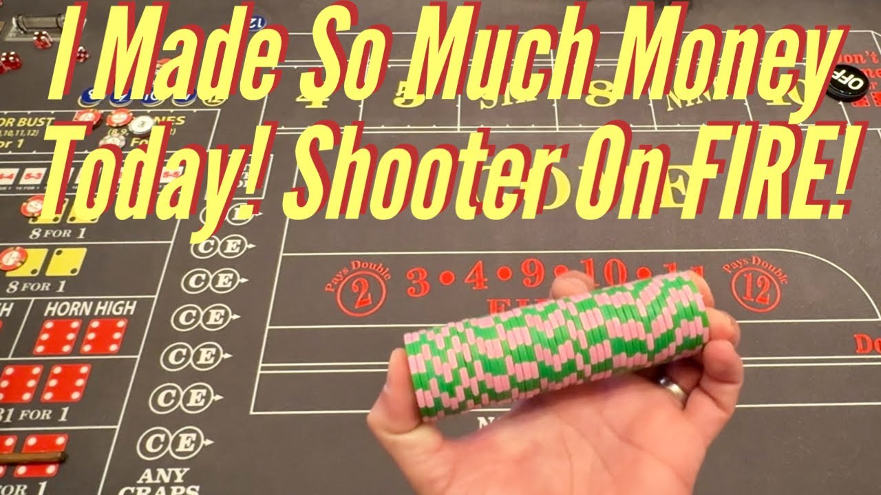 Craps Table On FIRE 🔥! My BIGGEST Win Yet On YouTube! Watch a Hot Shooter In Action!