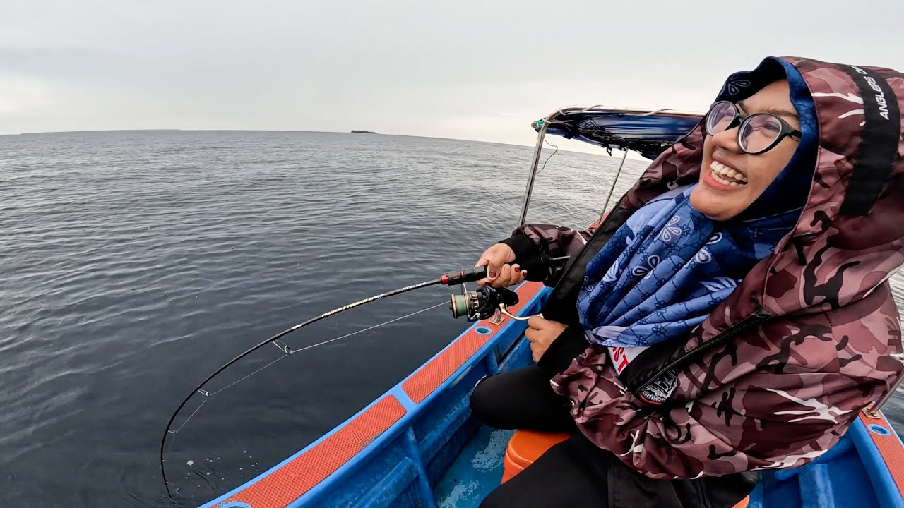 Sampe TERIAK Ditarik Ikan Besar Sekuat Tenaga,, Combo Strike Heboh Panen Jigging !!