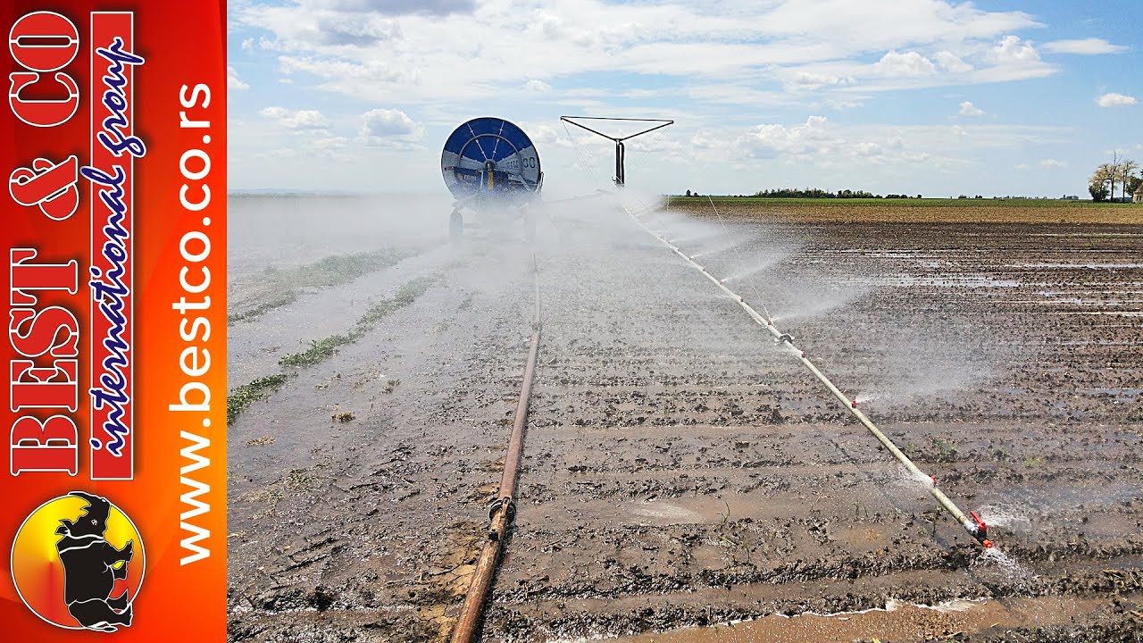 Navodnjavanje povrca sa kišnom rampom - Ocmis irrigation boom