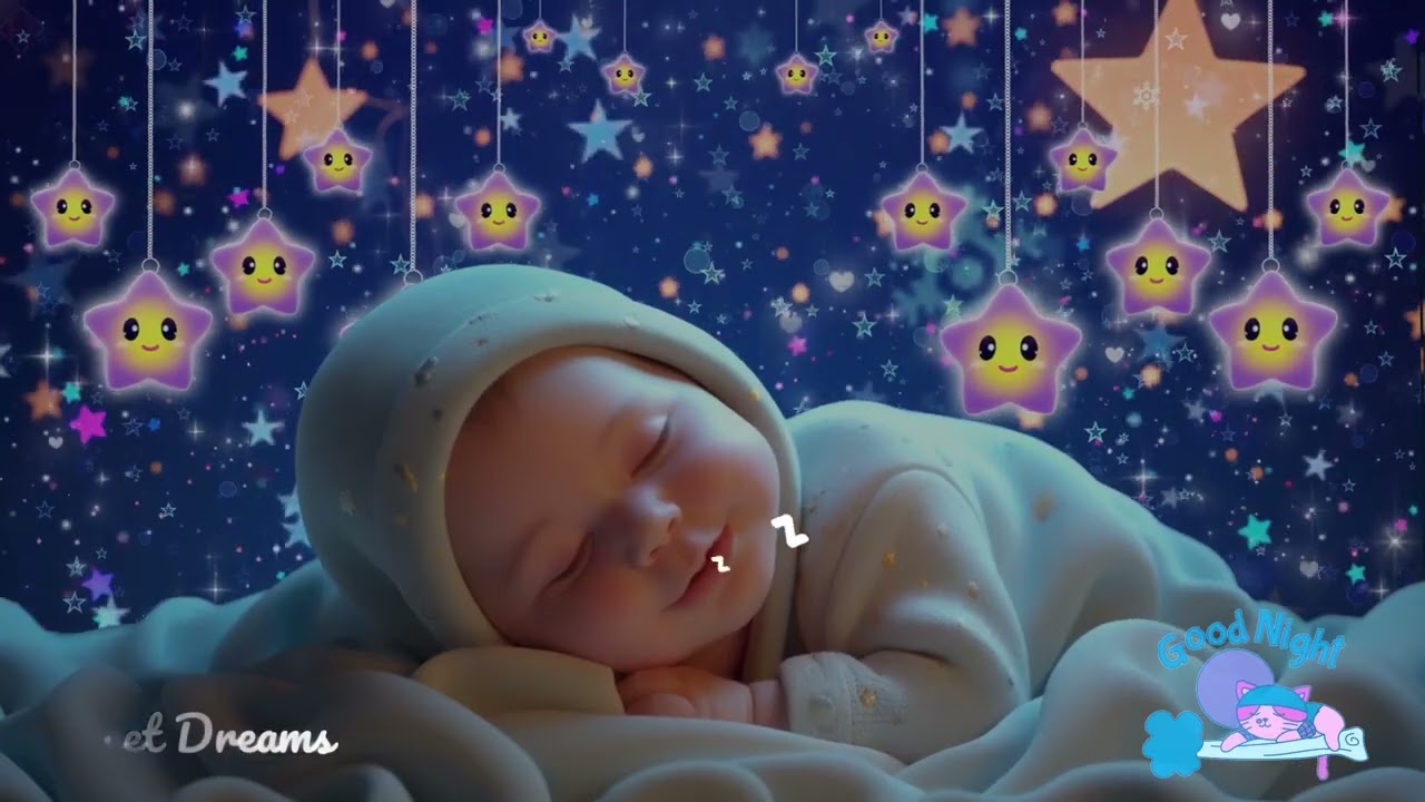 Baby Sleep Music 💤 Sleep Instantly in 3 Minutes 🌙 Gentle Deep Night 🎶 Mozart & Brahms Lullabies