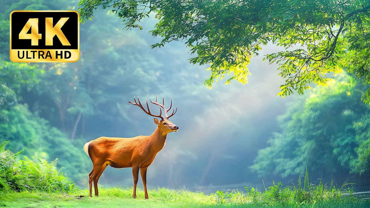 Nature’s Wonders in 4K – Vibrant Wildlife & Serene Music for Relaxation