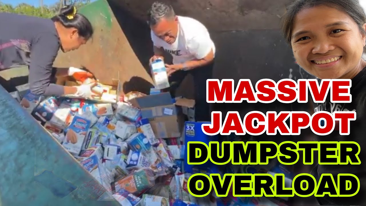 Dumpster diving Massive Jackpot Over loaded ang Dumpster