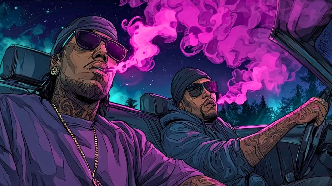 Purple Smoke West Coast Playlist — 420 Vibe Music | OG Chill Rap • Night Drive