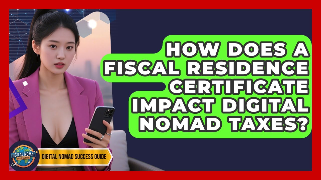 How Does A Fiscal Residence Certificate Impact Digital Nomad Taxes? - Digital Nomad Success Guide