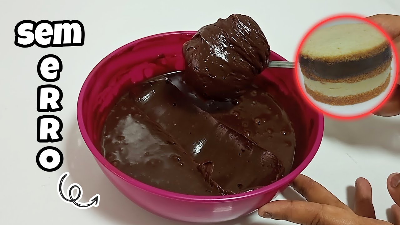 Ganache de chocolate para Recheio / Recheio Trufado de Chocolate / No ponto certo, sem erros ✔️