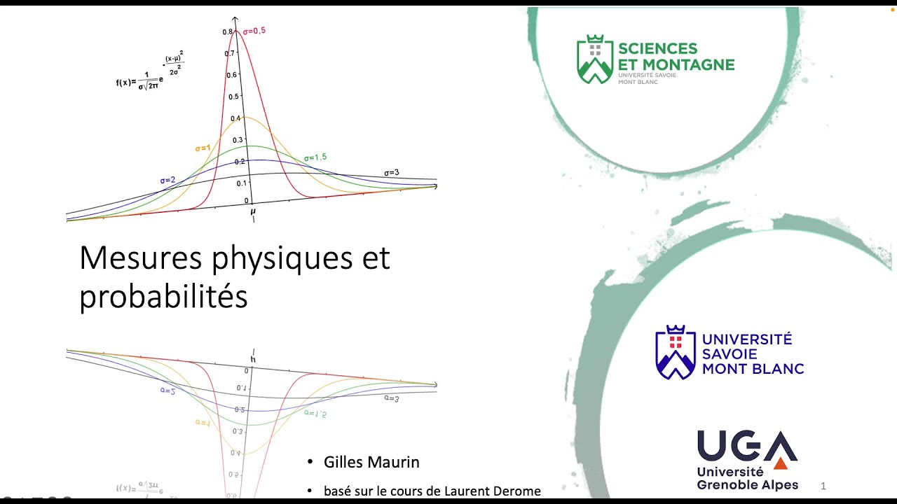 Mesures physiques et probabilités (Cours)