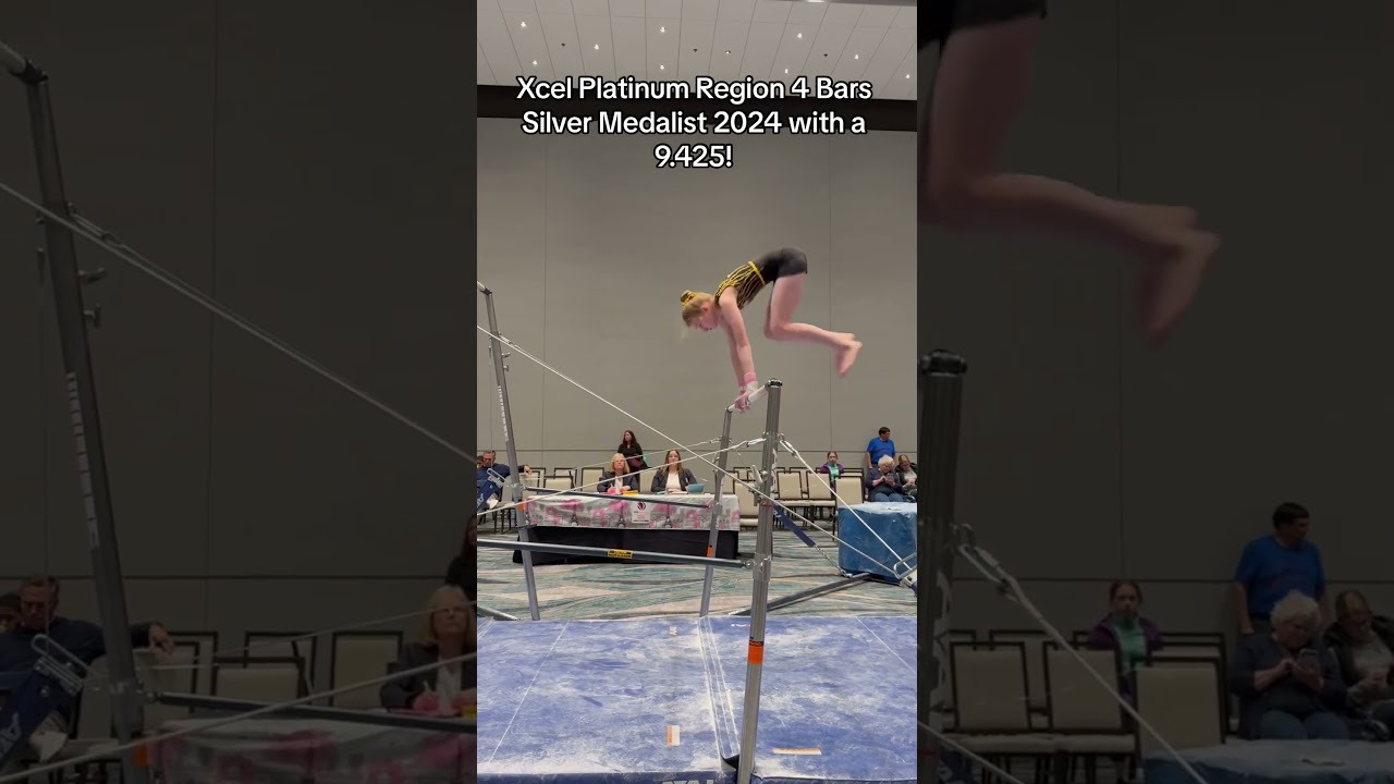 Xcel Platinum Region 4 Bars Silver Medalist 2024 with a 9.425!