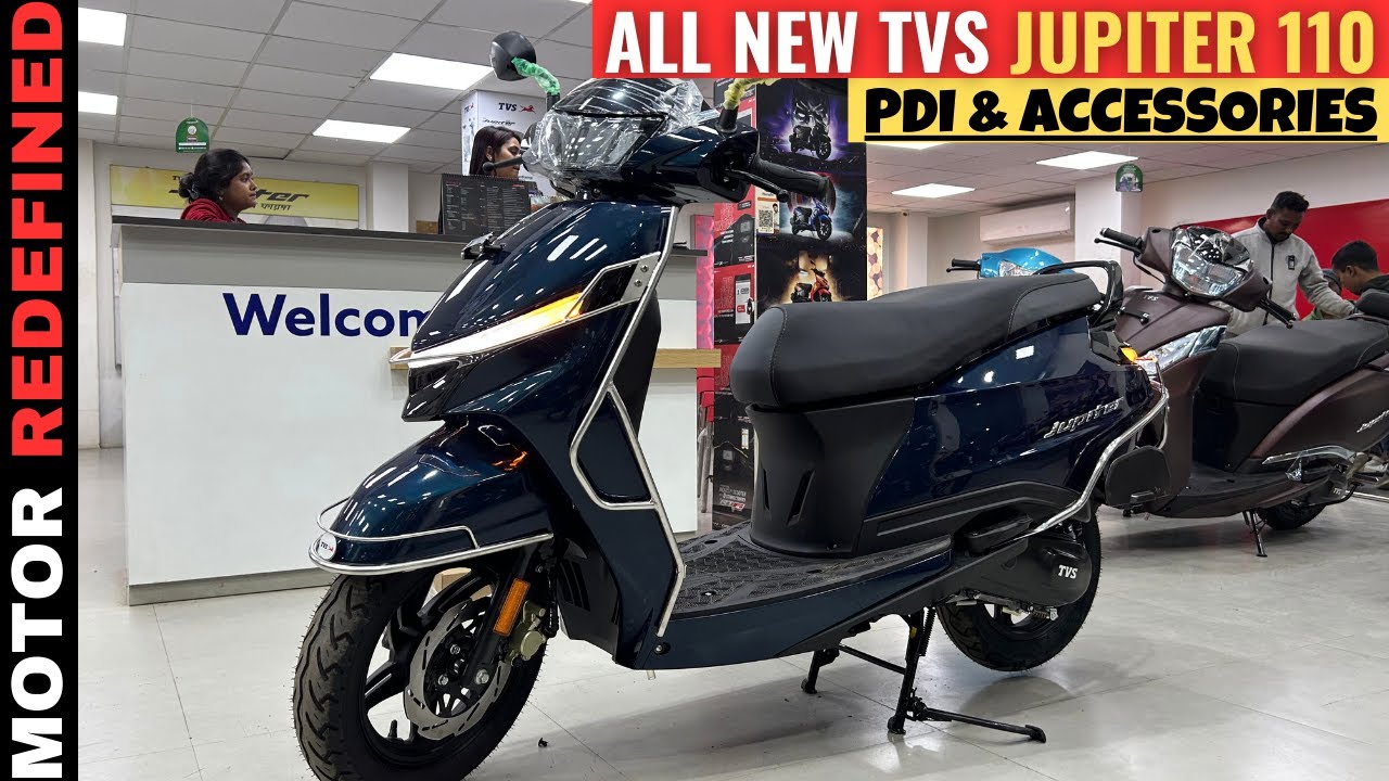 All New 2024 TVS Jupiter 110 PDI & Accessories Installation | Motor Redefined.