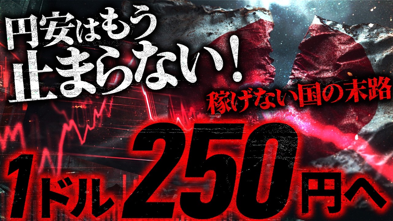 【1ドル250円へ】日本経済を破壊する