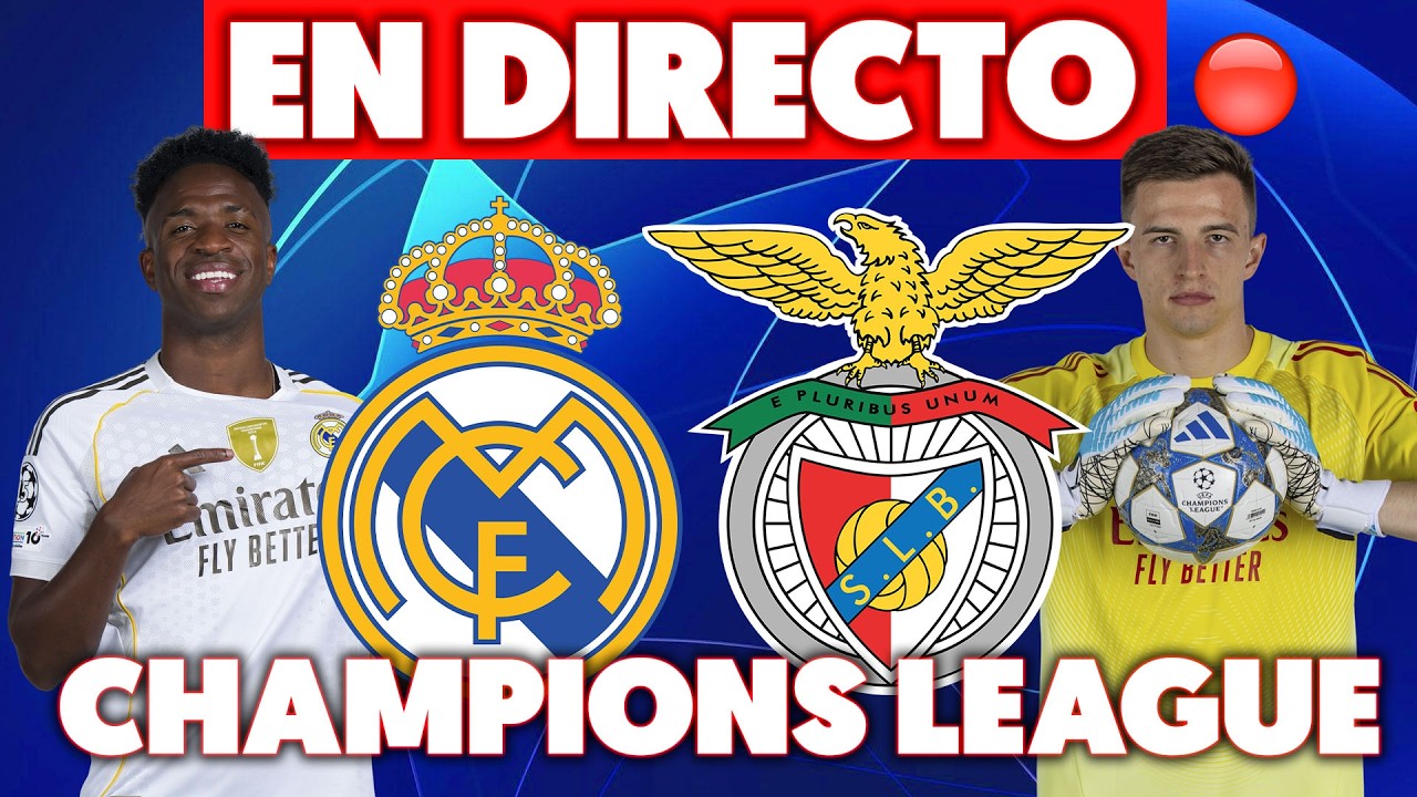 🔴REAL MADRID vs BENFICA · EN DIRECTO PLAYOFFS CHAMPIONS LEAGUE · EN VIVO MADRIDISTA REACCIONANDO