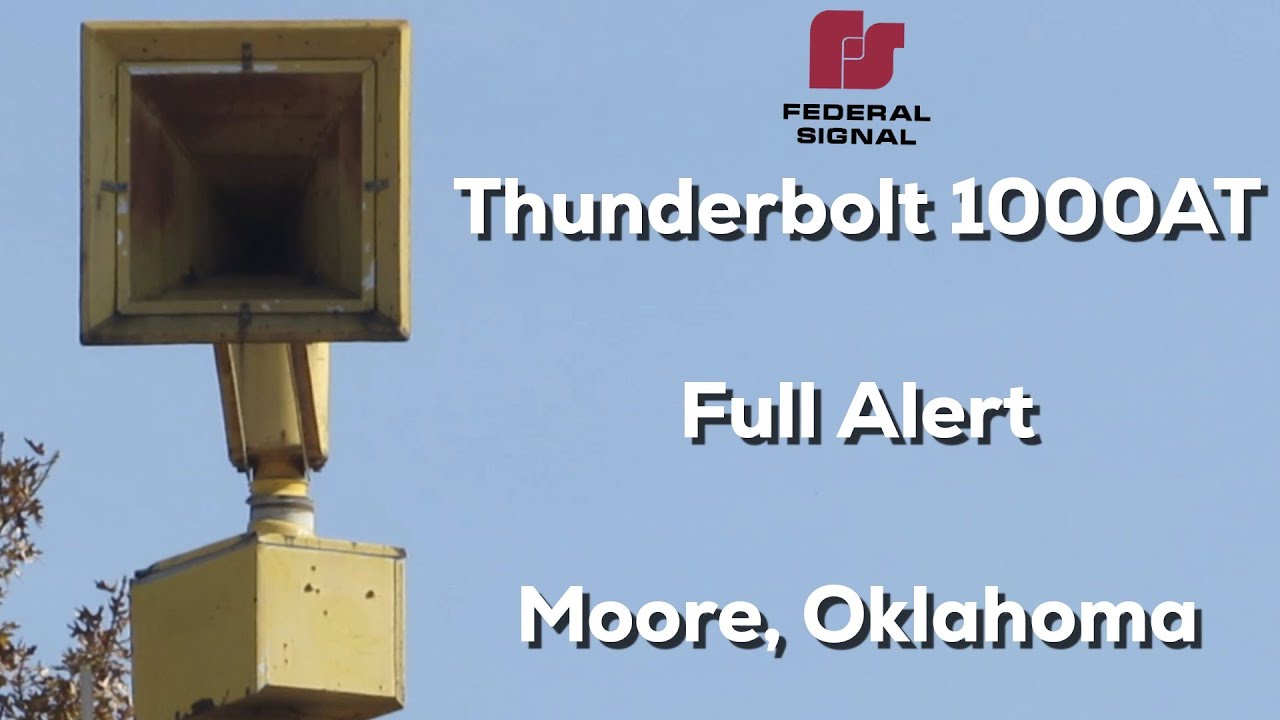 Federal Signal Thunderbolt 1000AT | Full Alert | Moore, Oklahoma