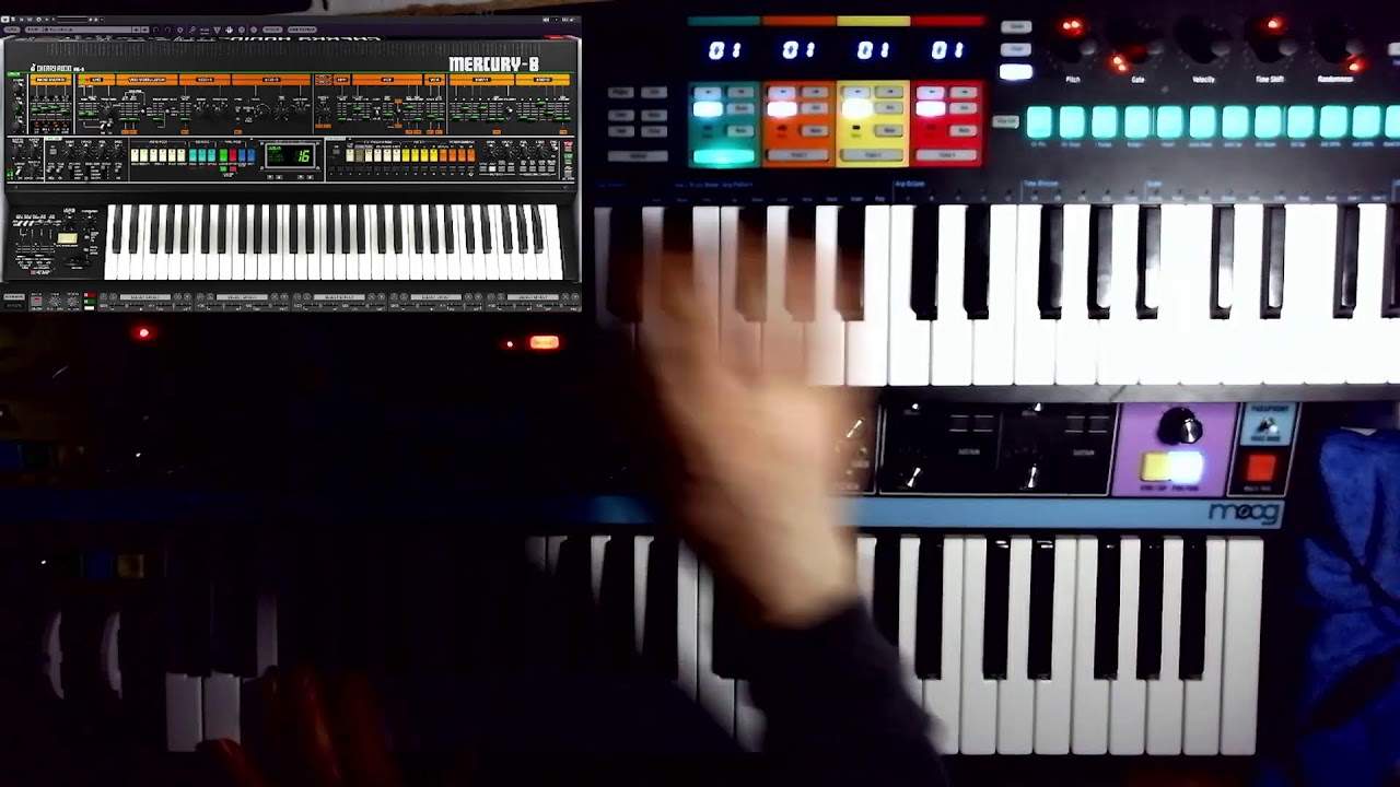 Cherry Audio Mercury 8 And Moog Matriarch Synthesizers Improvisations