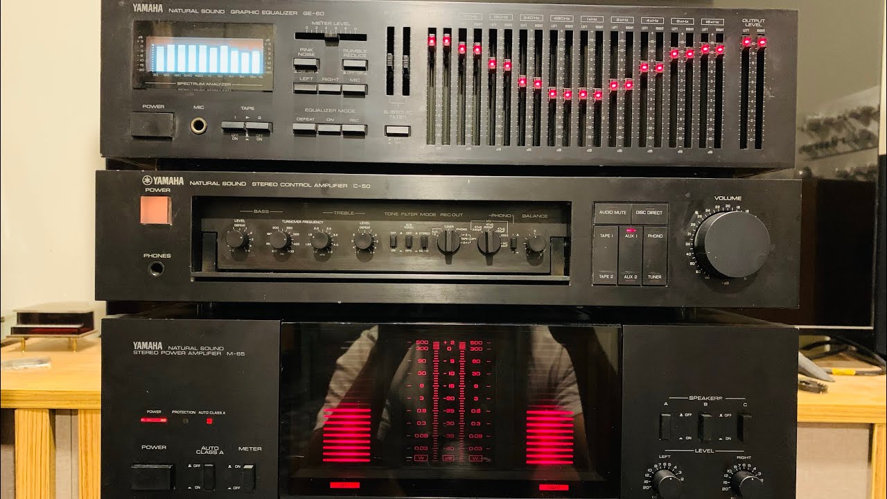 Yamaha M-65 &  Yamaha C-50 & Yamaha GE -60