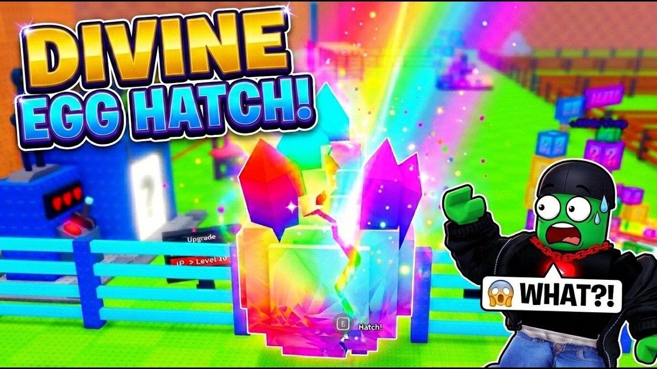 Hatching RAINBOW DIVINE Egg in Steal an Egg ROBLOX