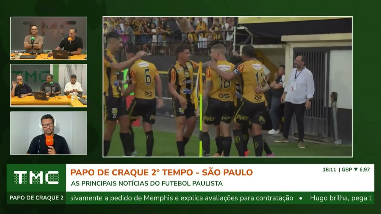 EQUIPE DO PAPO DE CRAQUE ANALISA POLÊMICOS ACRÉSCIMOS EM NOVORIZONTINO X SANTOS