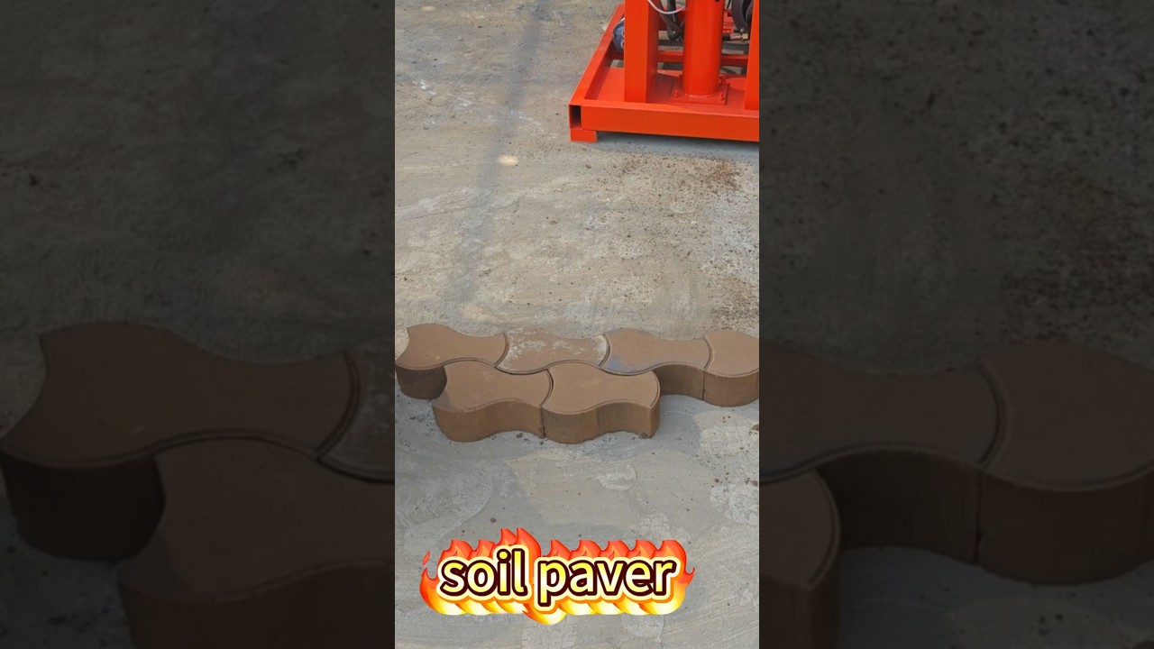 small electic soil clay earth interlocking paver brick making machine with 20 ton hydraulic press