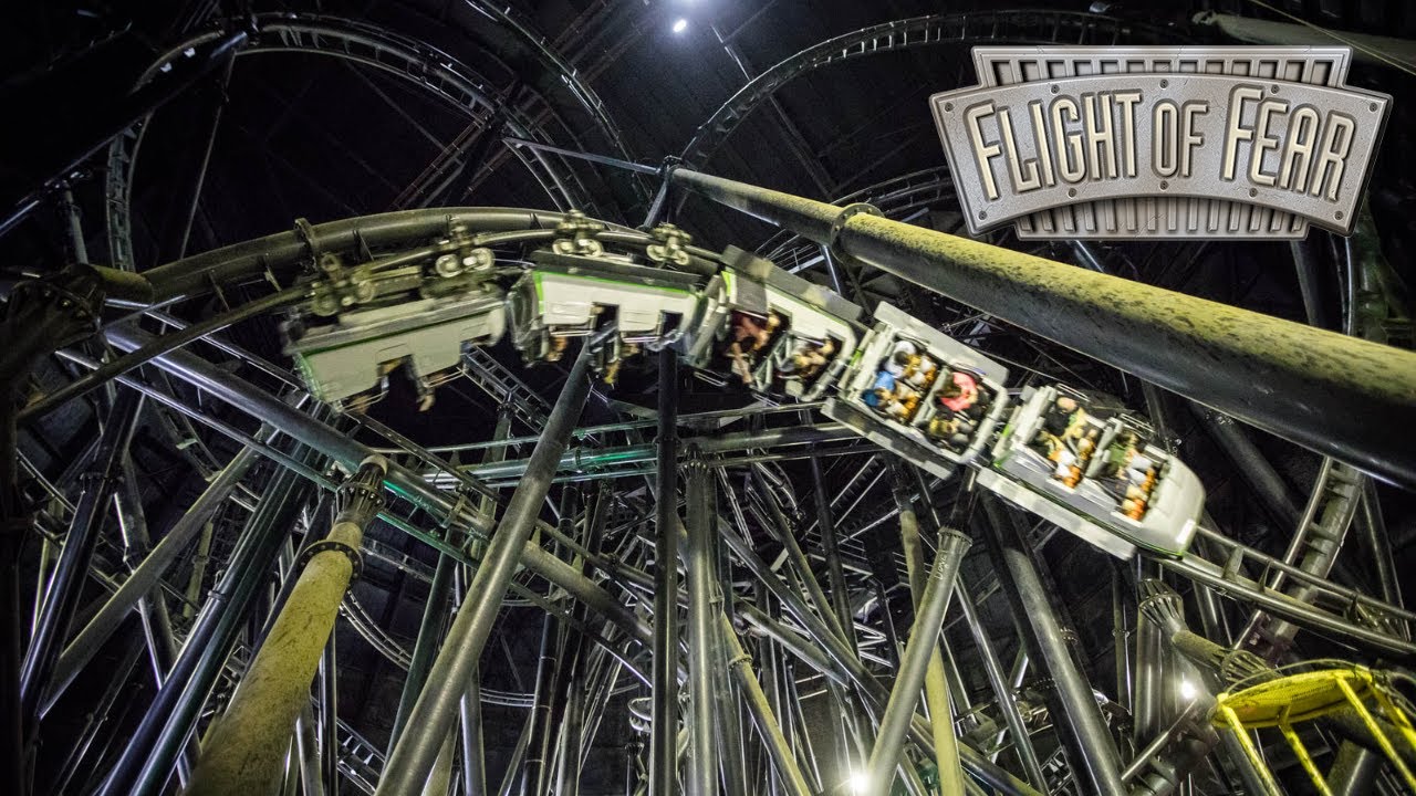 Flight of Fear at Kings Island Review Highly Themed Indoor Launch Coaster