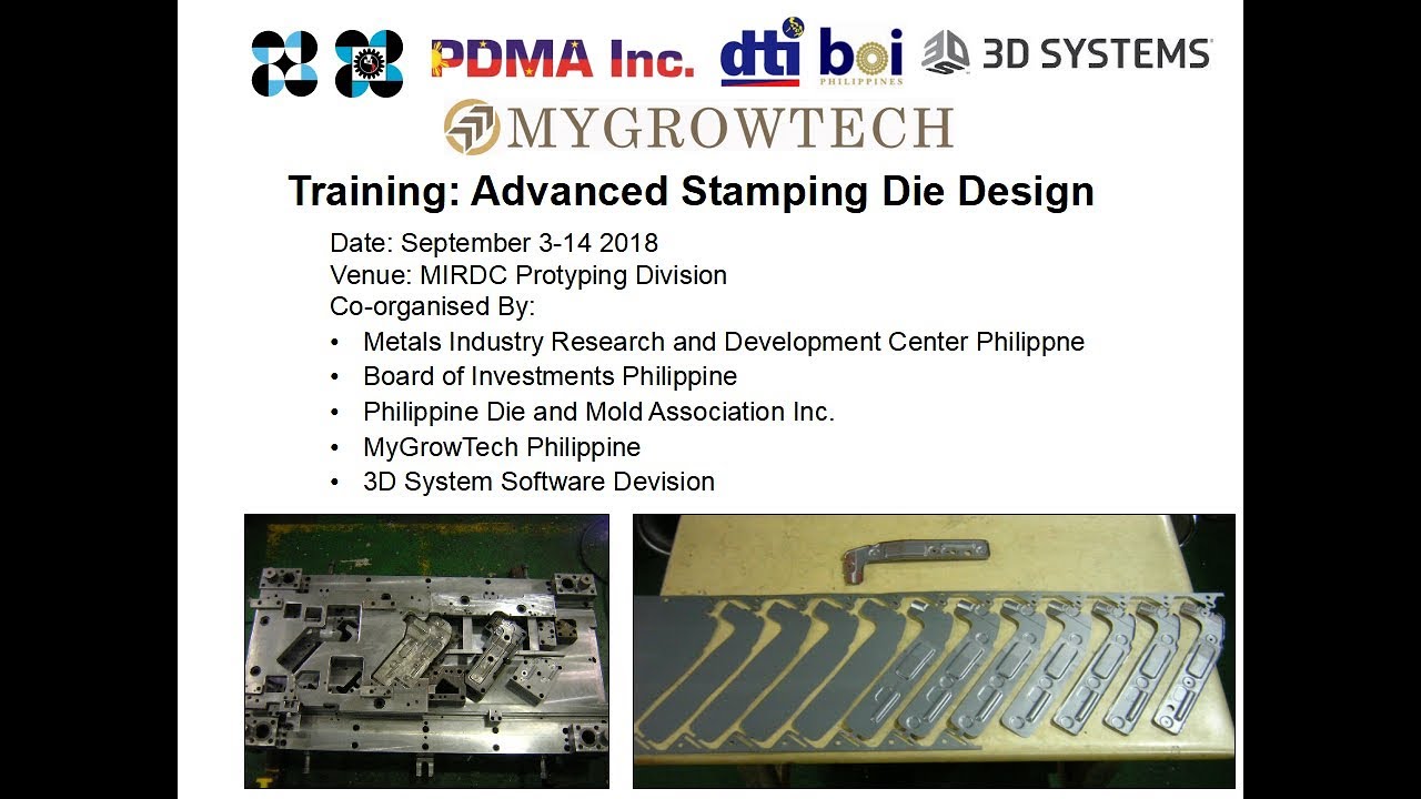 2018 09 03 MIRDC Advanced Stamping Die Design by MyGrowTech