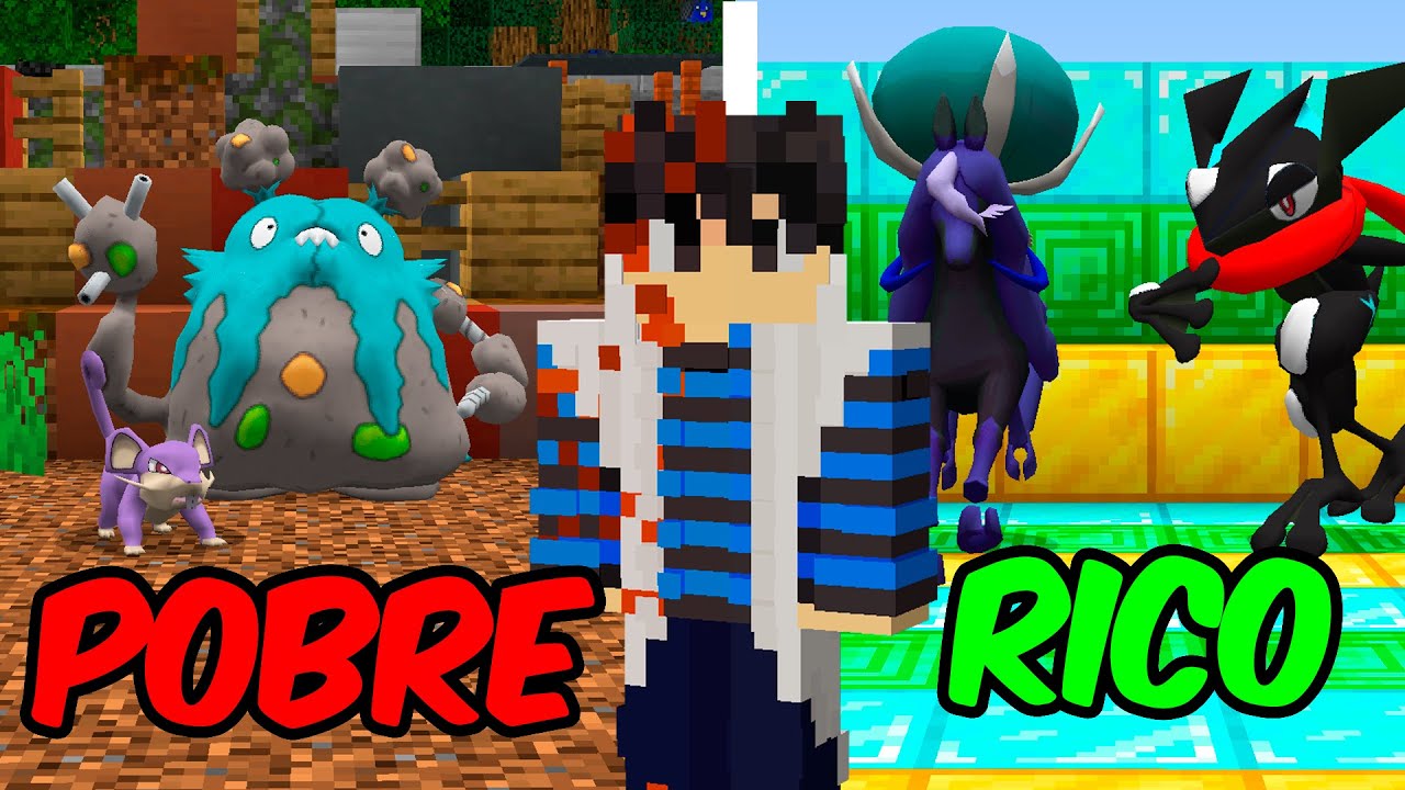 De Pobre a Rico no Minecraft Pixelmon!