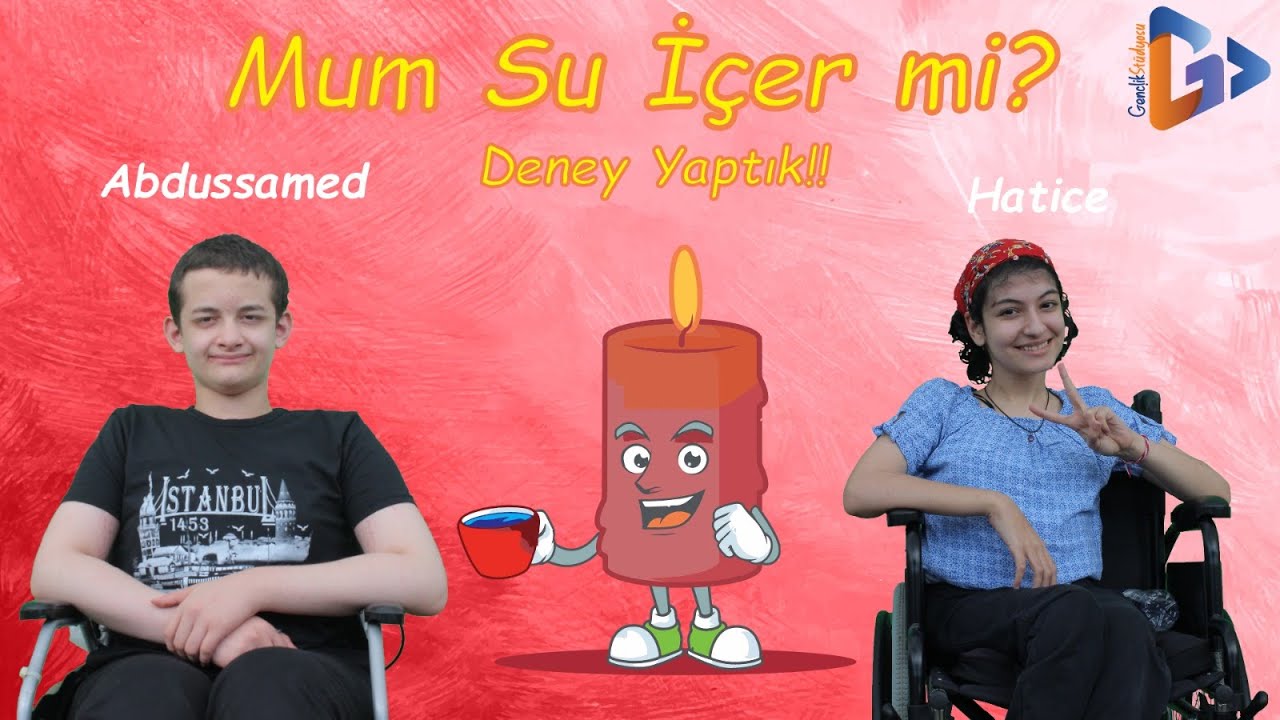 Hatice ve Abdüssamed ile Hey! Buraya Bakar mısınız? Deney Yaptık!! - Mum Su İçer mi?