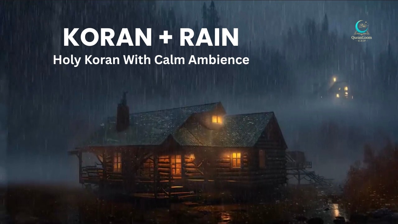 Soothing Quran Recitation For Sleeping | Koran + Rain, Tranquility, and DeepRest!