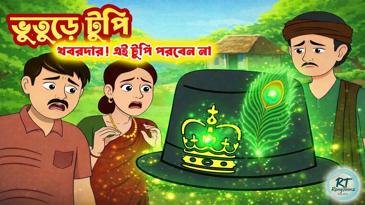 ভুতুড়ে টুপির রহস্য: পরলেই মানুষ রাজা 🎩👑। Bengali cartoon story । Bangla Golpo । Bangla cartoon ।