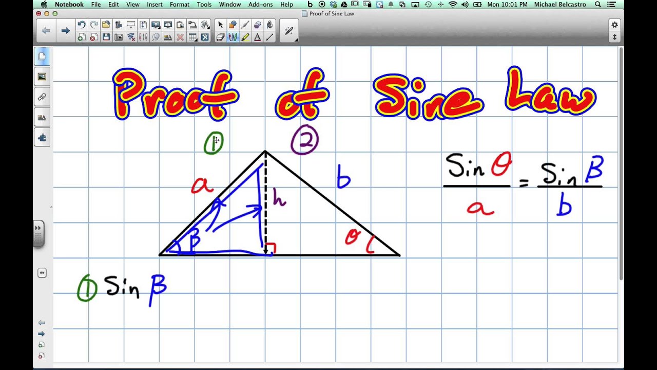 Proof of Sine Law
