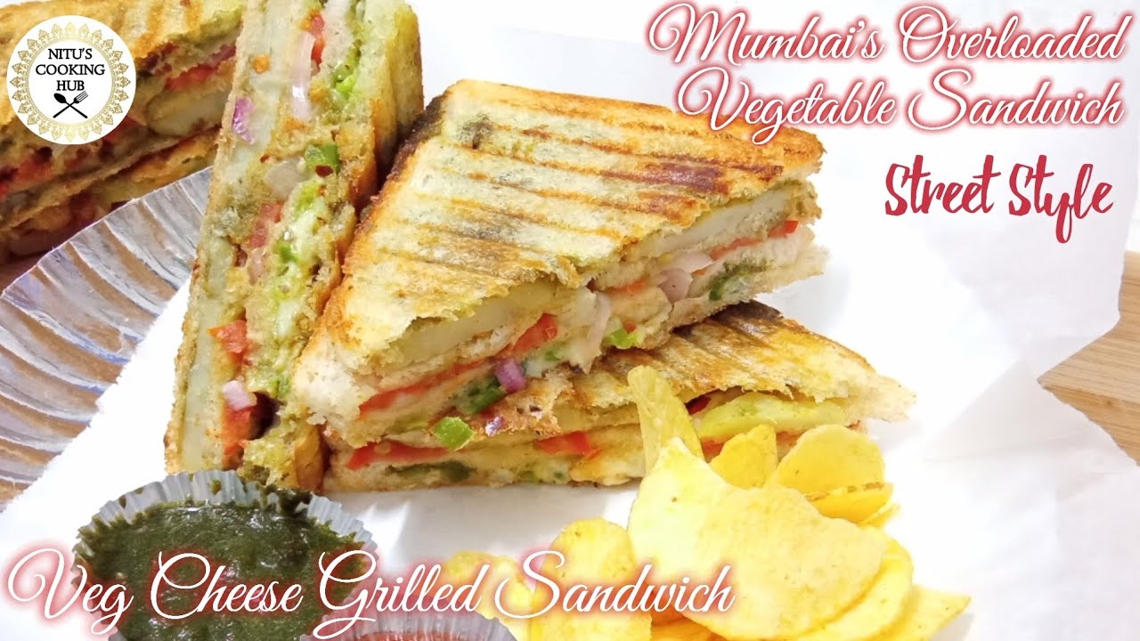 Mumbai's Overloaded Vegetable Sandwich | Street Style Cheese Grilled Sandwich | Indian Street Food