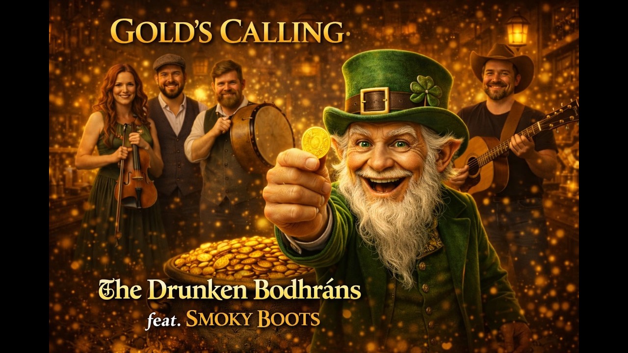 Gold's Calling 🍀 Irish Pub Song | St Patrick’s Day Music | The Drunken Bodhráns feat. Smoky Boots