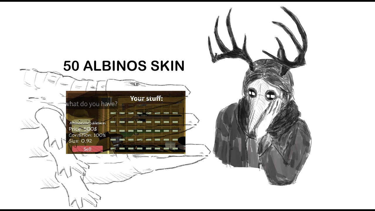 Collecting over 50 Albino skins | Roblox Foresto: Hunting game