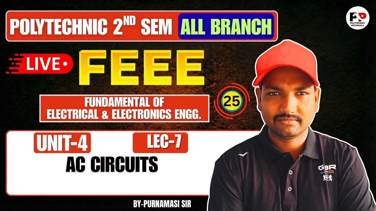 FEEE | Lec-7 | Unit-4: AC circuits  | Polytechnic 2nd Sem@Polytechnic Pathshala