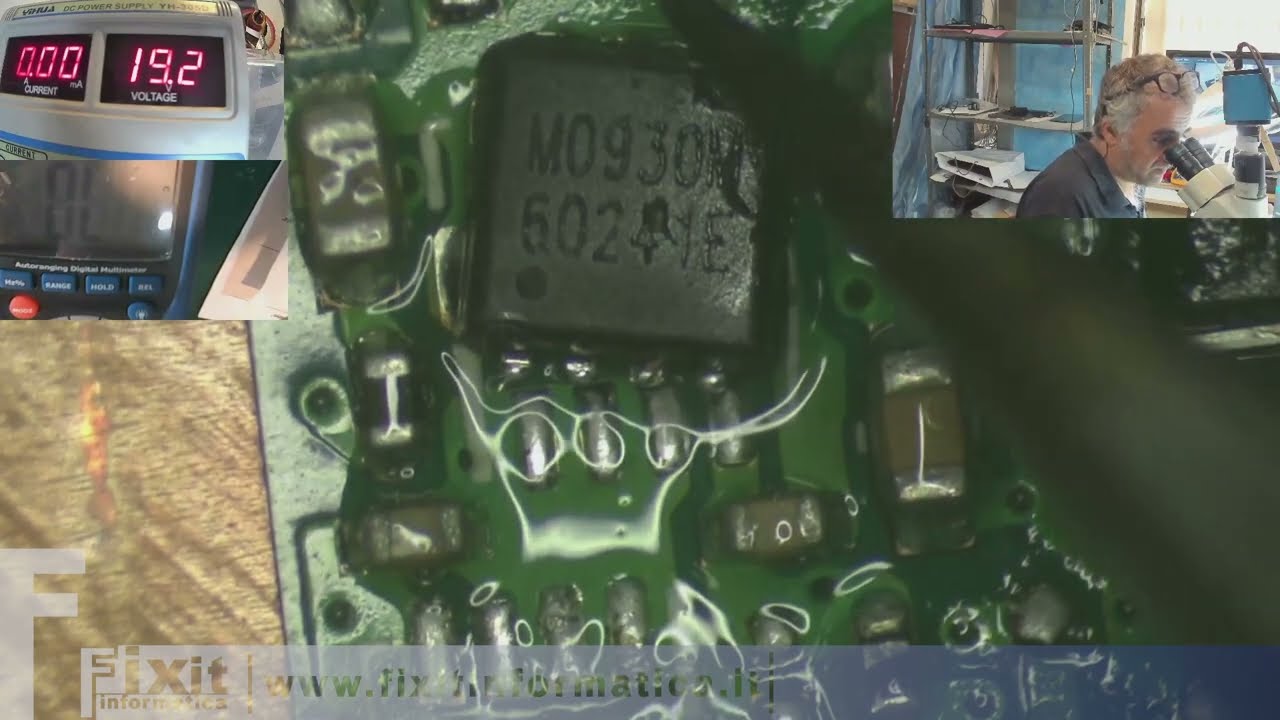 Asus X556 non carica, riparato. Introduzione ai mosfet e ai 19V che dal caricatore vanno alla scheda