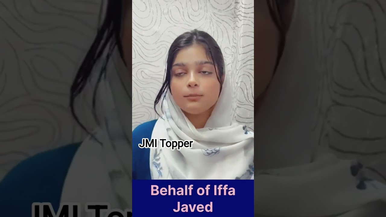 Jamia Millia Islamia Ke Class 11th Topper Students | 11th topper of Jamia Millia Islamia School