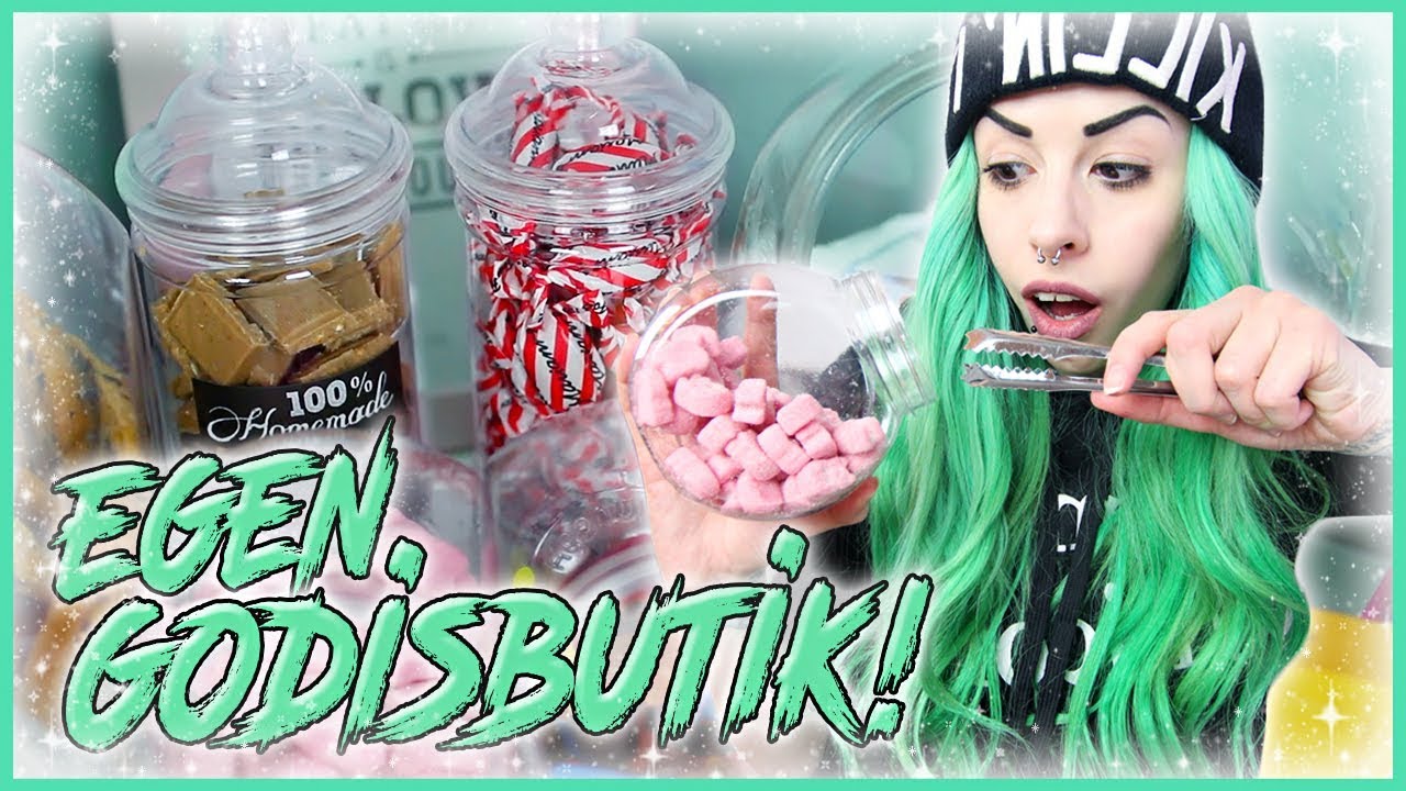 BYGGER EGEN GODISBUTIK I HUSET!