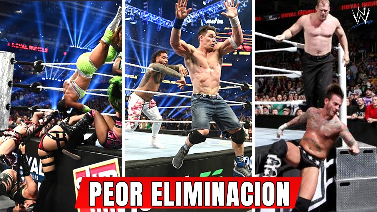 La PEOR ELIMINACIÓN de Cada ROYAL RUMBLE