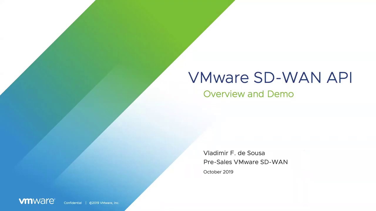 VMware SD-WAN Orchestrator API Overview and Demo