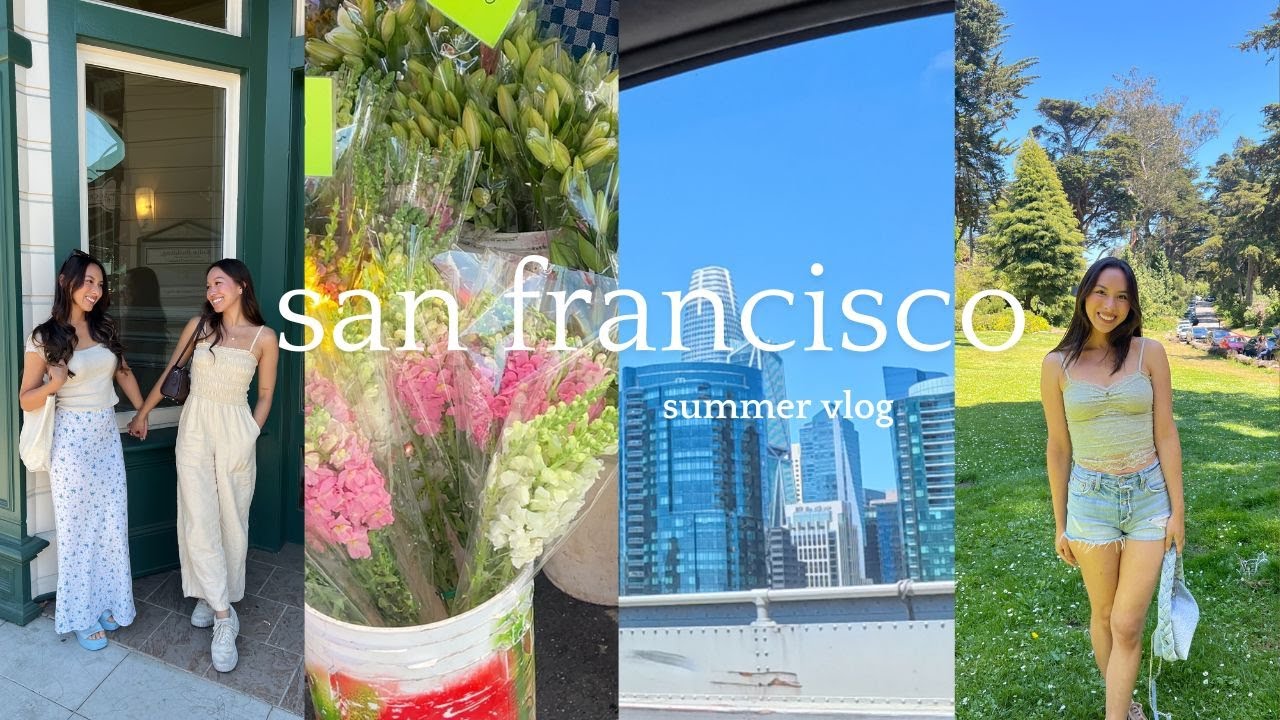 san francisco vlog ♡ | exploring norcal, food + cafes, farmers market!