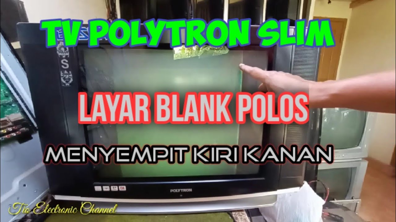 TV Polytron Slim Layar Blank Polos Dan Menyempit Kiri Kanan