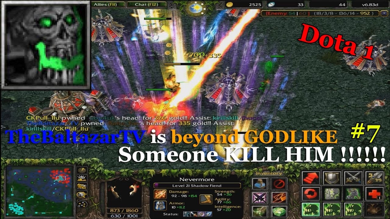 Shadow Fiend beyond GODLIKE - Dota 1 NEVERMORE