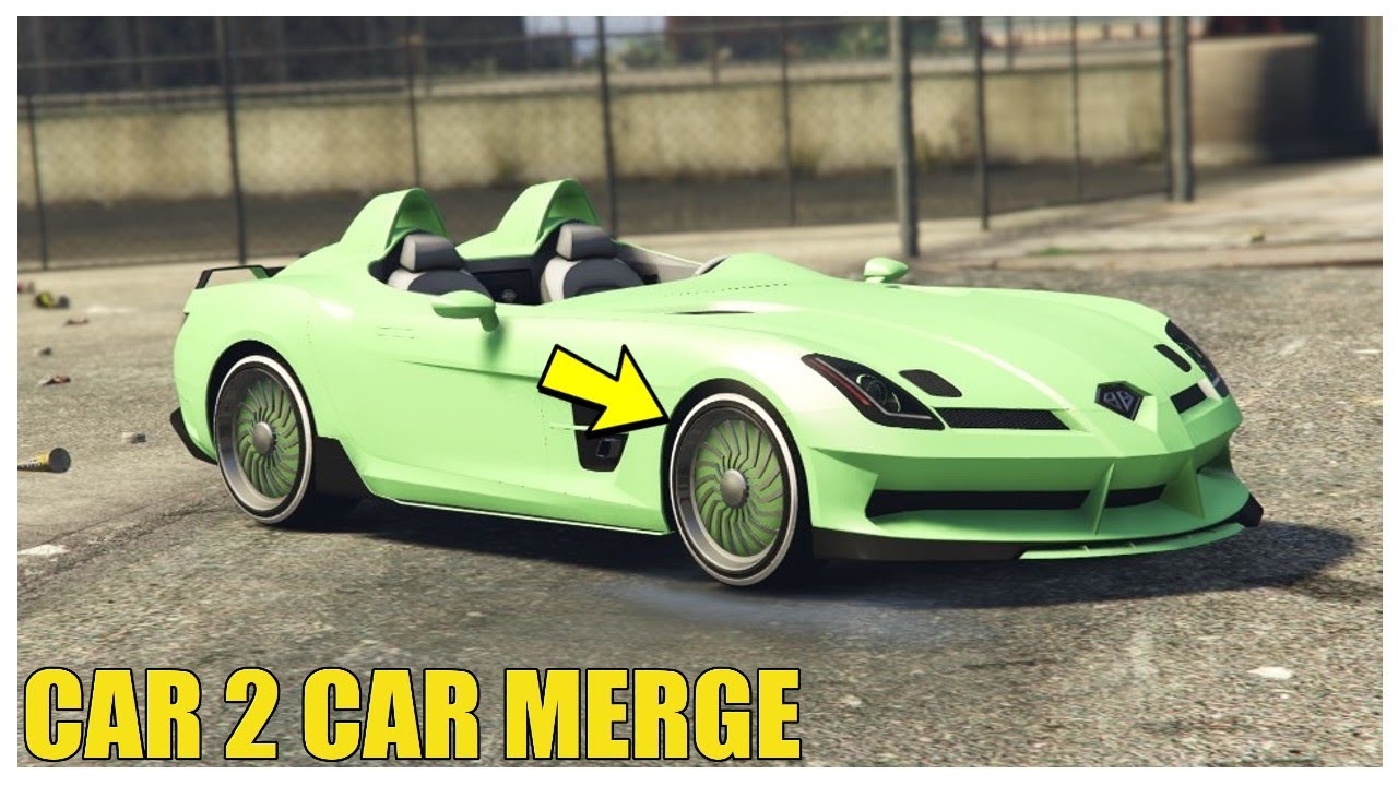 GTA 5 CAR 2 CAR MERGE GLITCH 1.61 *EASY* (GTA 5 MERGE NEWS 1.61) F1 & BENNYS WHEELS