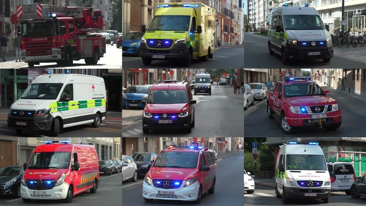[Hitteplan/Code Oranje] Veel Brandweer en (Rode Kruis) Ambulances met spoed in Oostende!