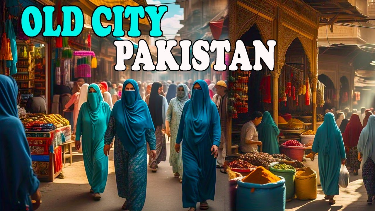 Pakistan INCREDIBLE Walking Tour in Old City 4K 60FPS || Pakistan Walking Tour