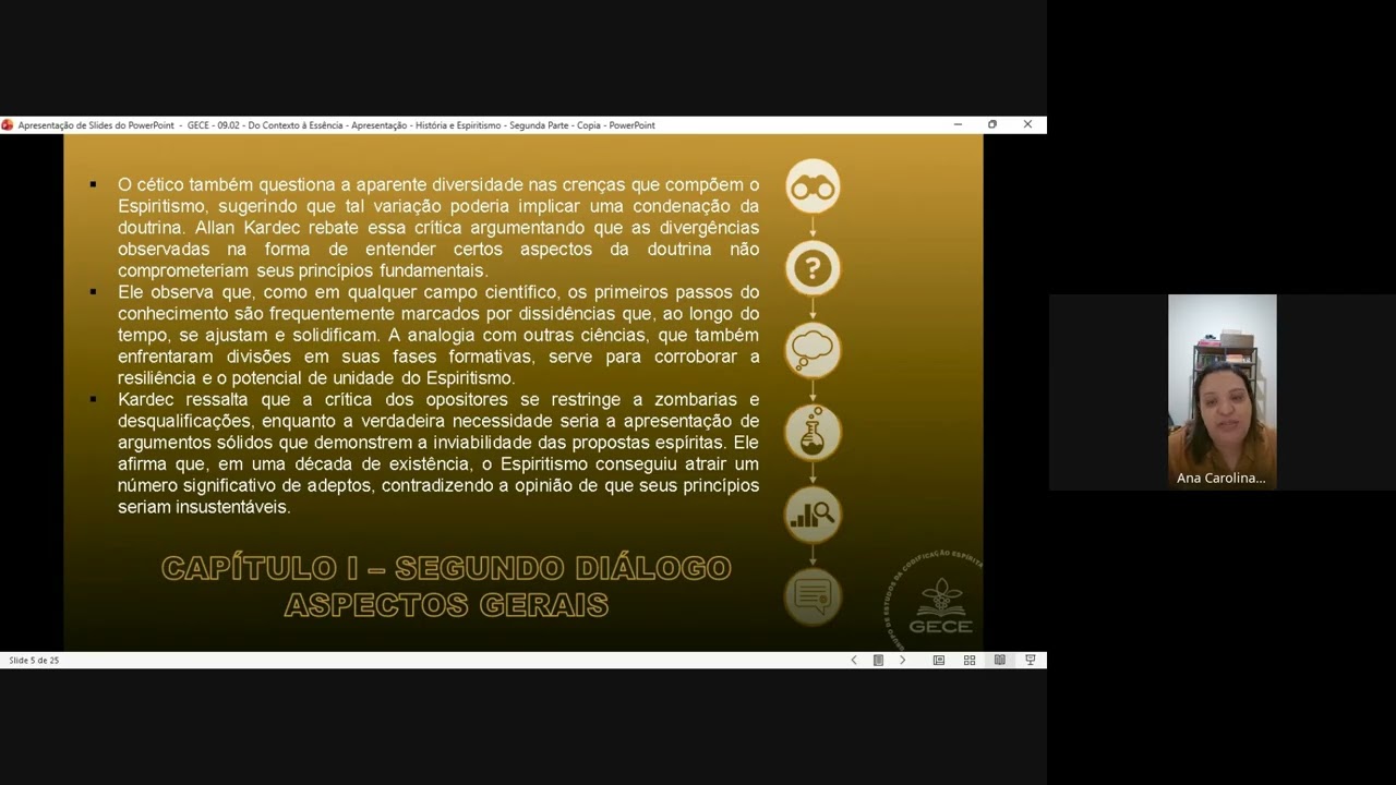 15ª Aula - GECE/CENL - O que é o Espiritismo - 09/03/2026
