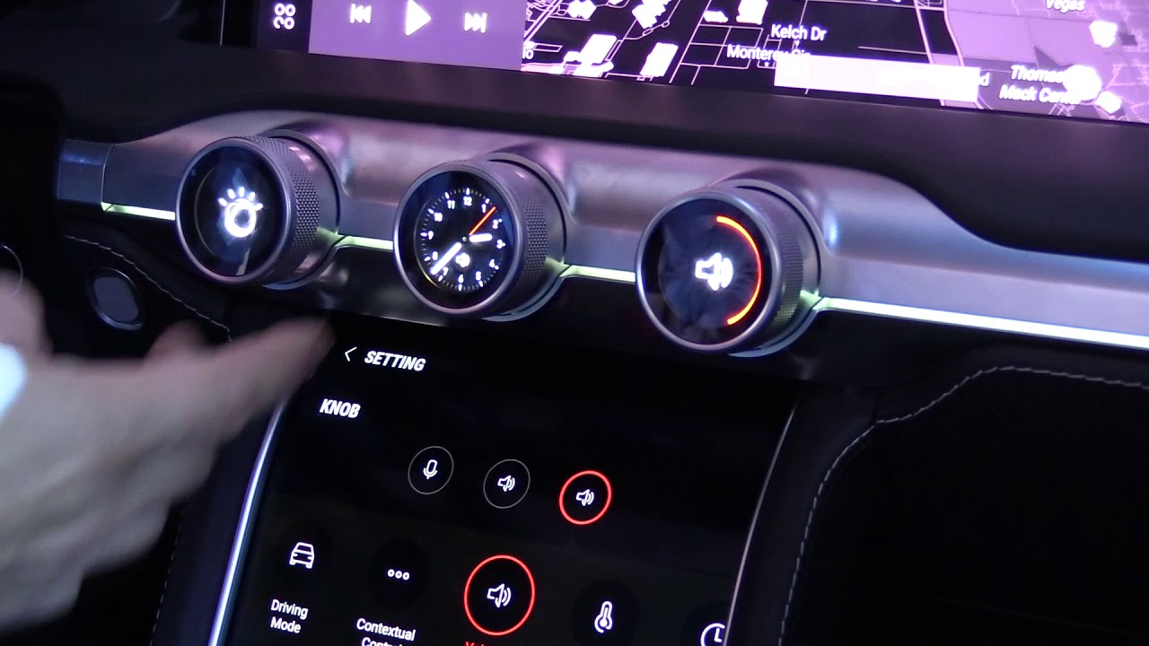 Harman concept dashboard in a Maserati GranCabrio